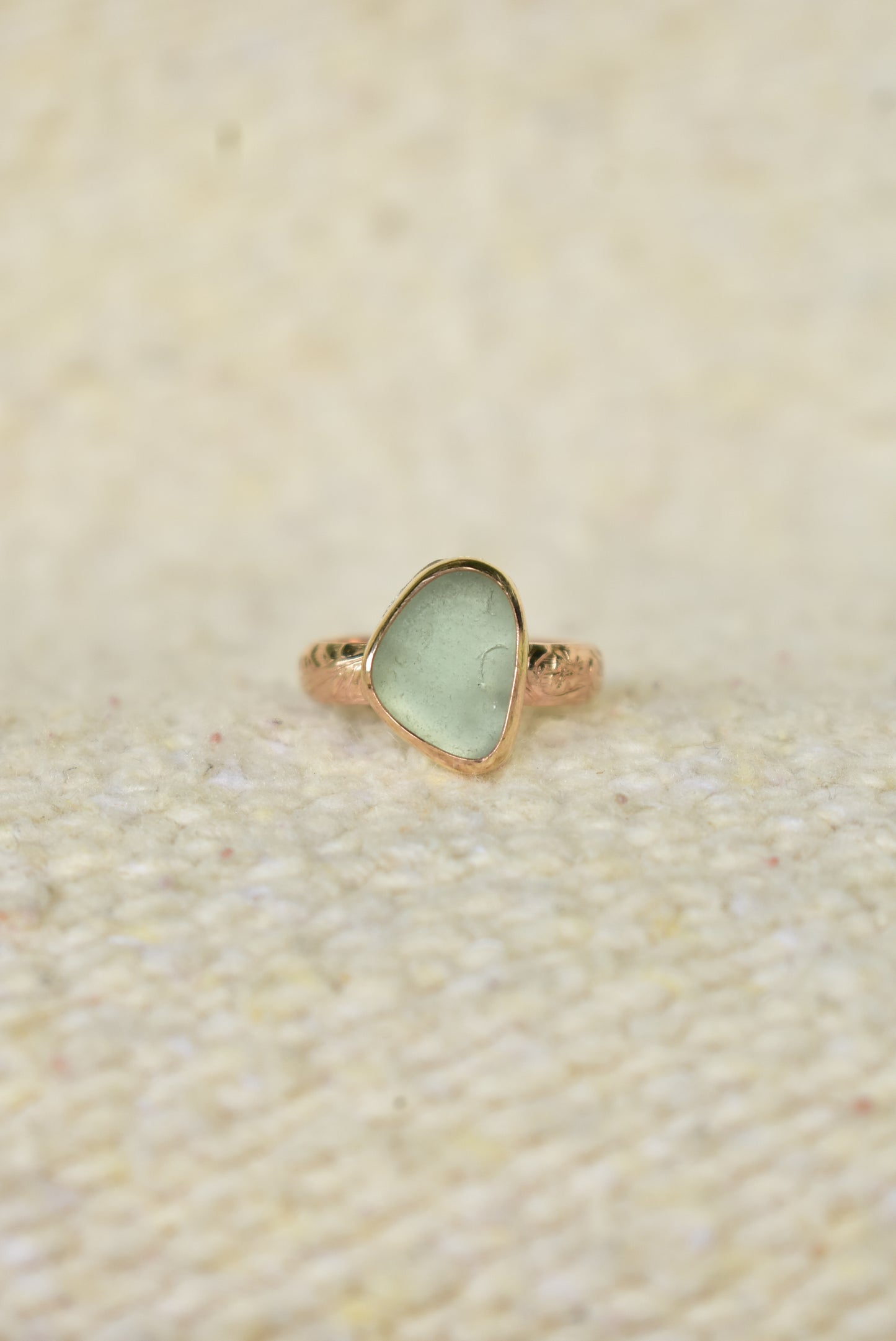 Heirloom sea glass ring