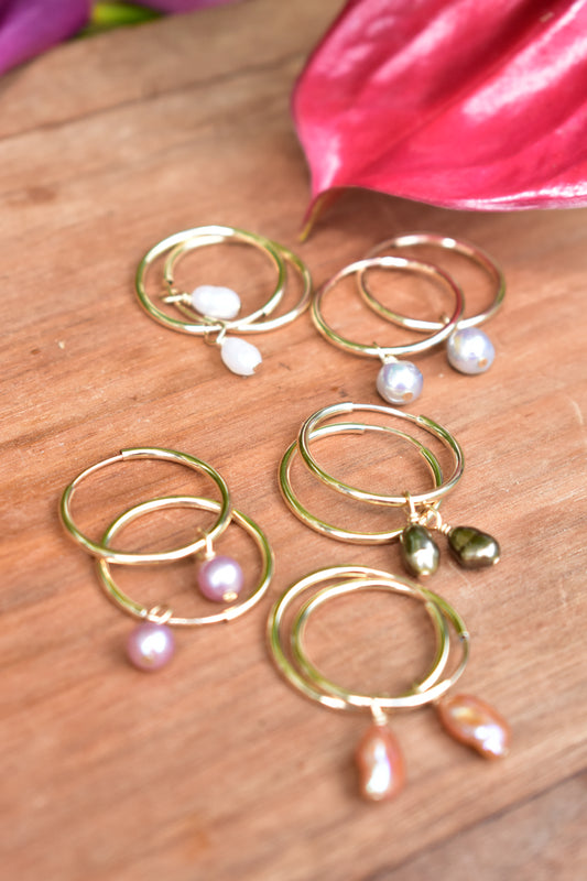 Endless charm hoops