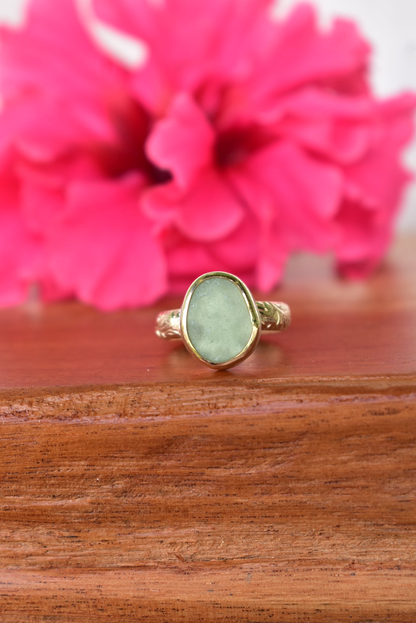 Seaglass heirloom ring