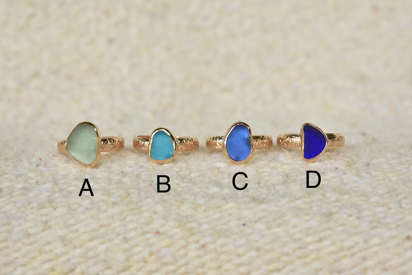 Heirloom sea glass ring