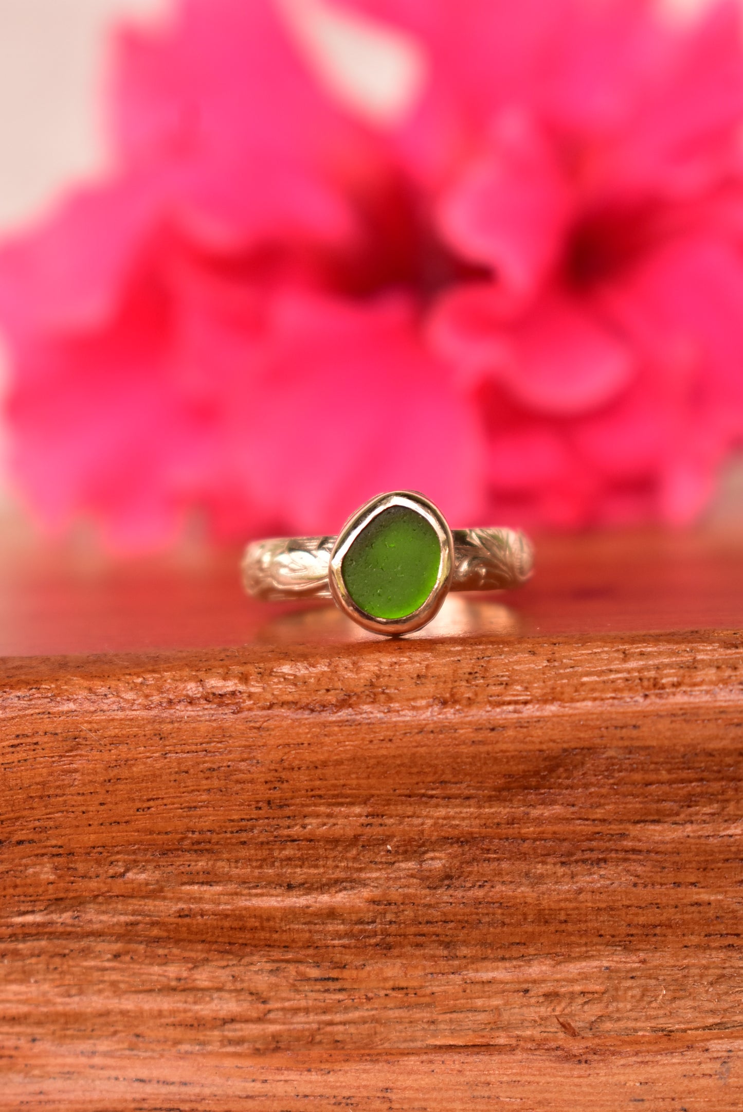 Seaglass heirloom rings