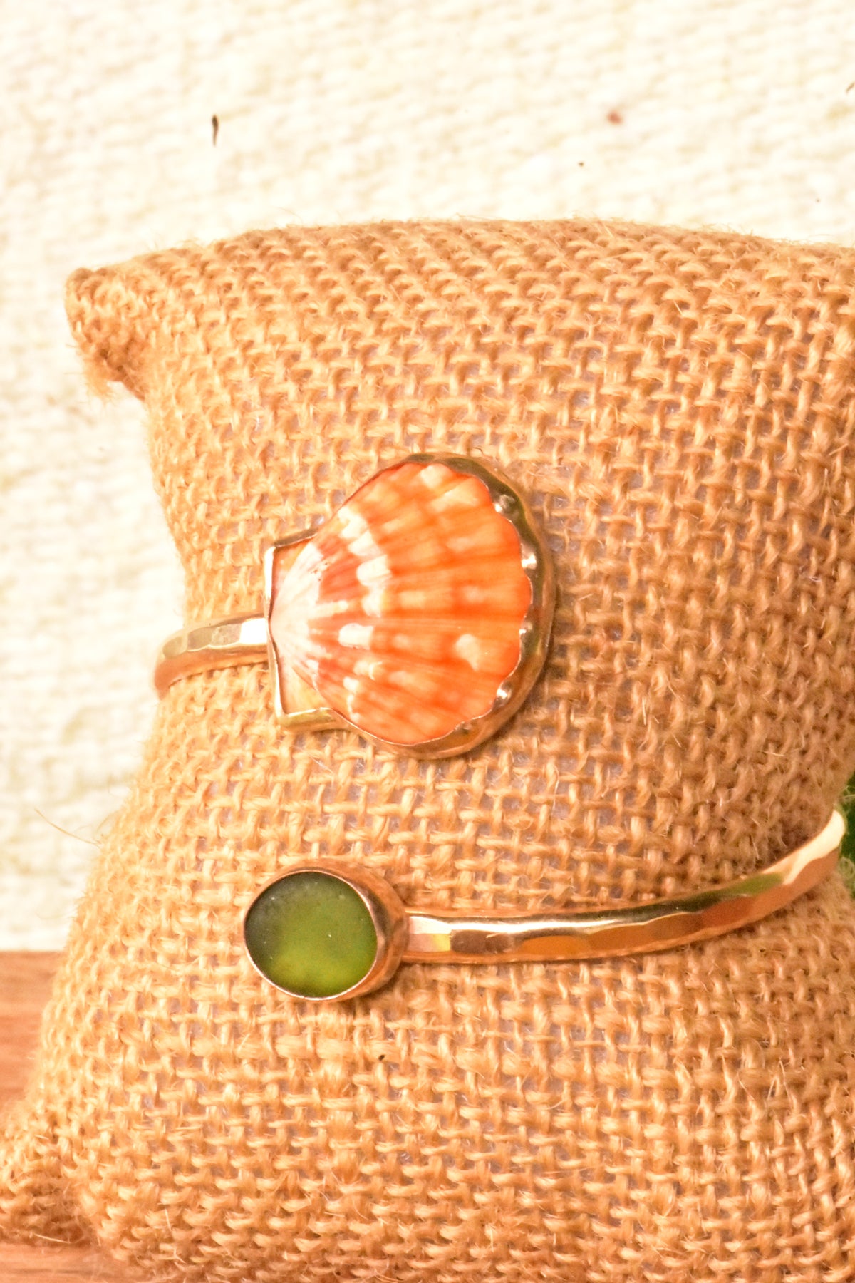 Sunrise seaglass twisted cuff