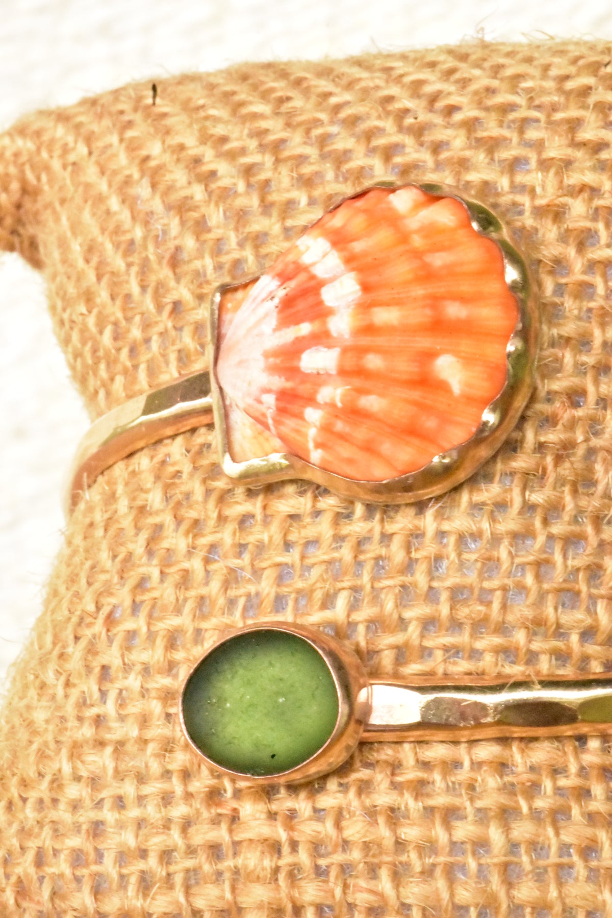 Sunrise seaglass twisted cuff