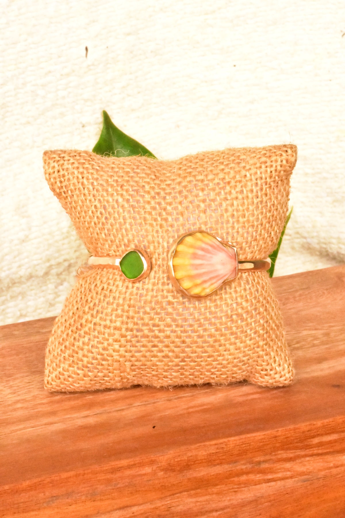 Sunrise seaglass cuff