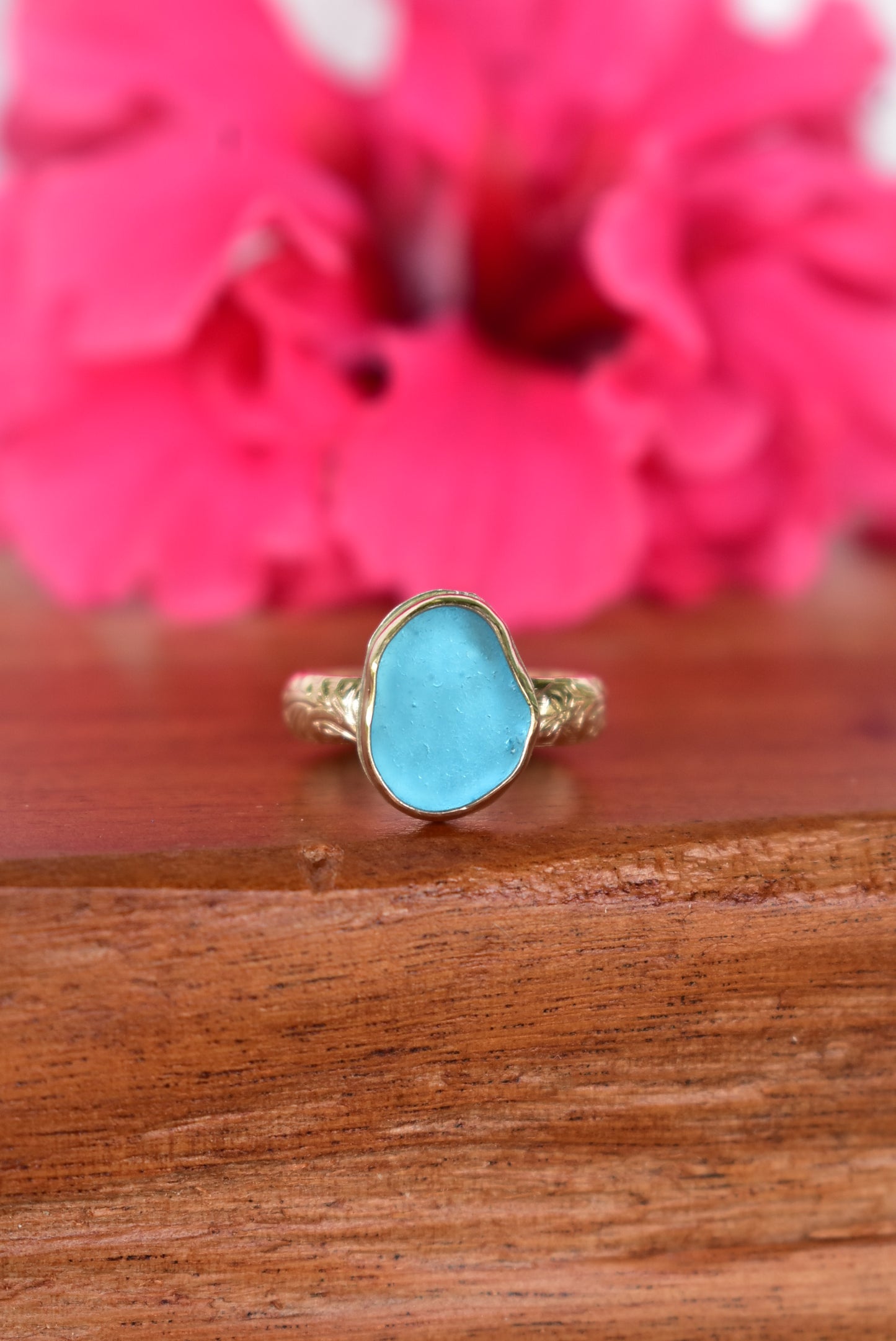Seaglass heirloom ring