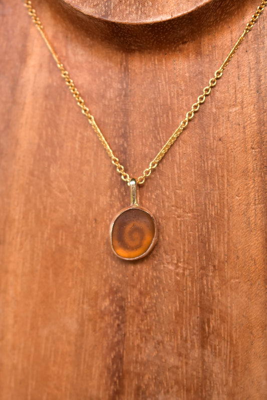 Seaglass swirl necklace