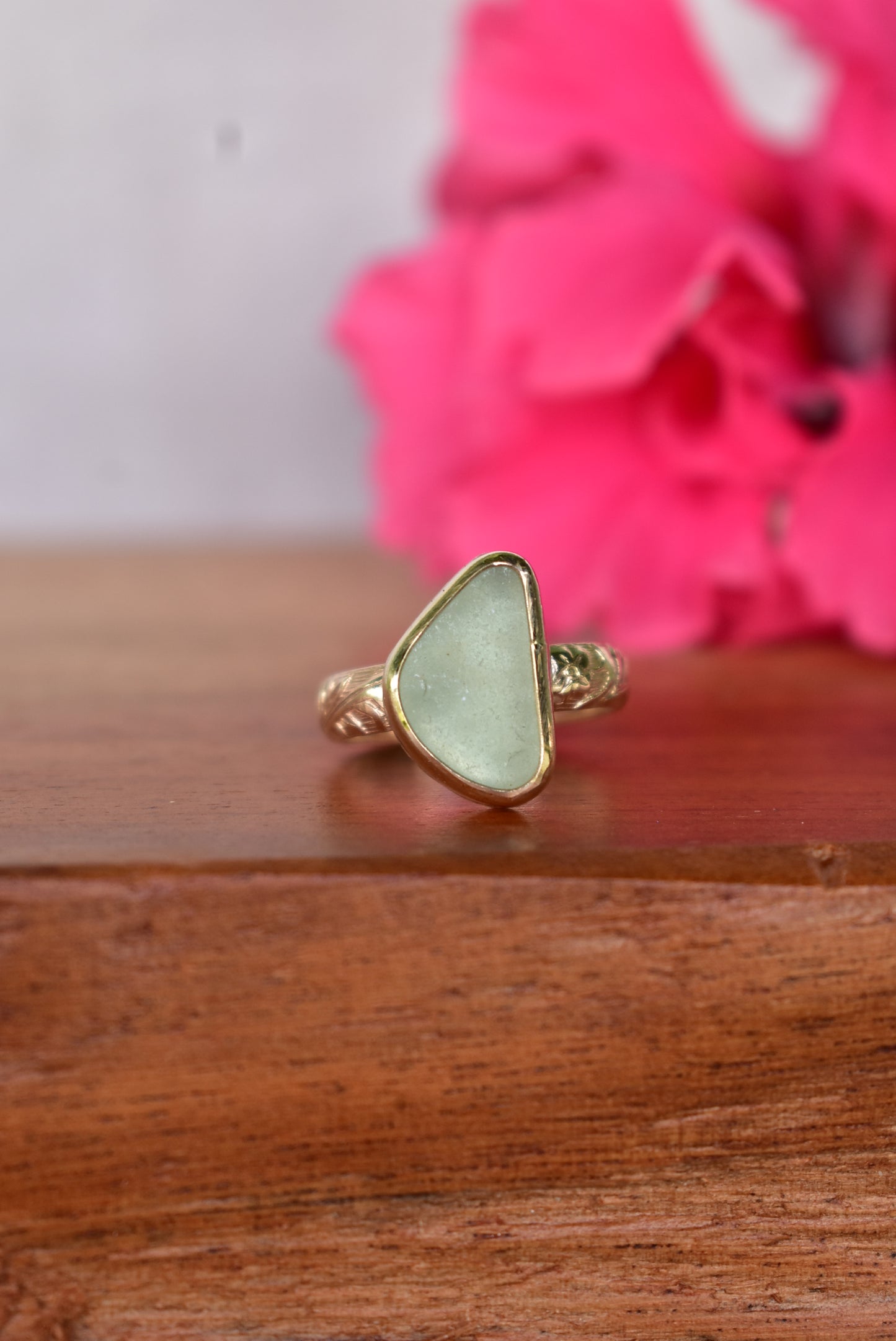 Seaglass heirloom ring