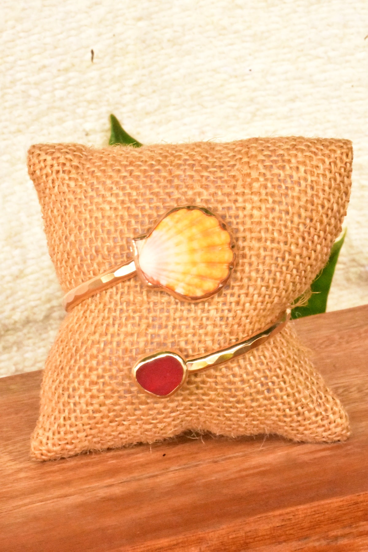 Sunrise seaglass twisted cuff