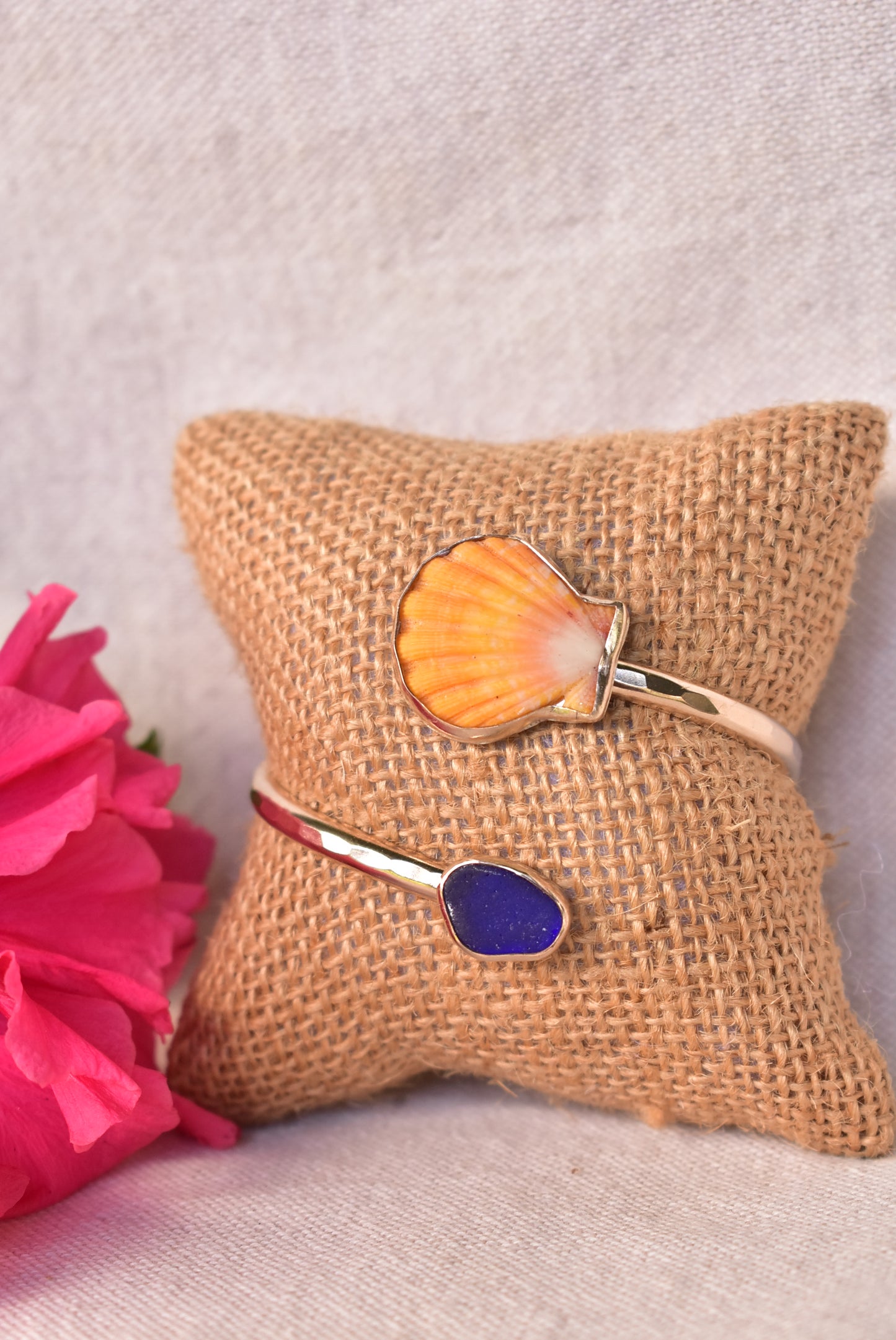 Sunrise X Seaglass cuff