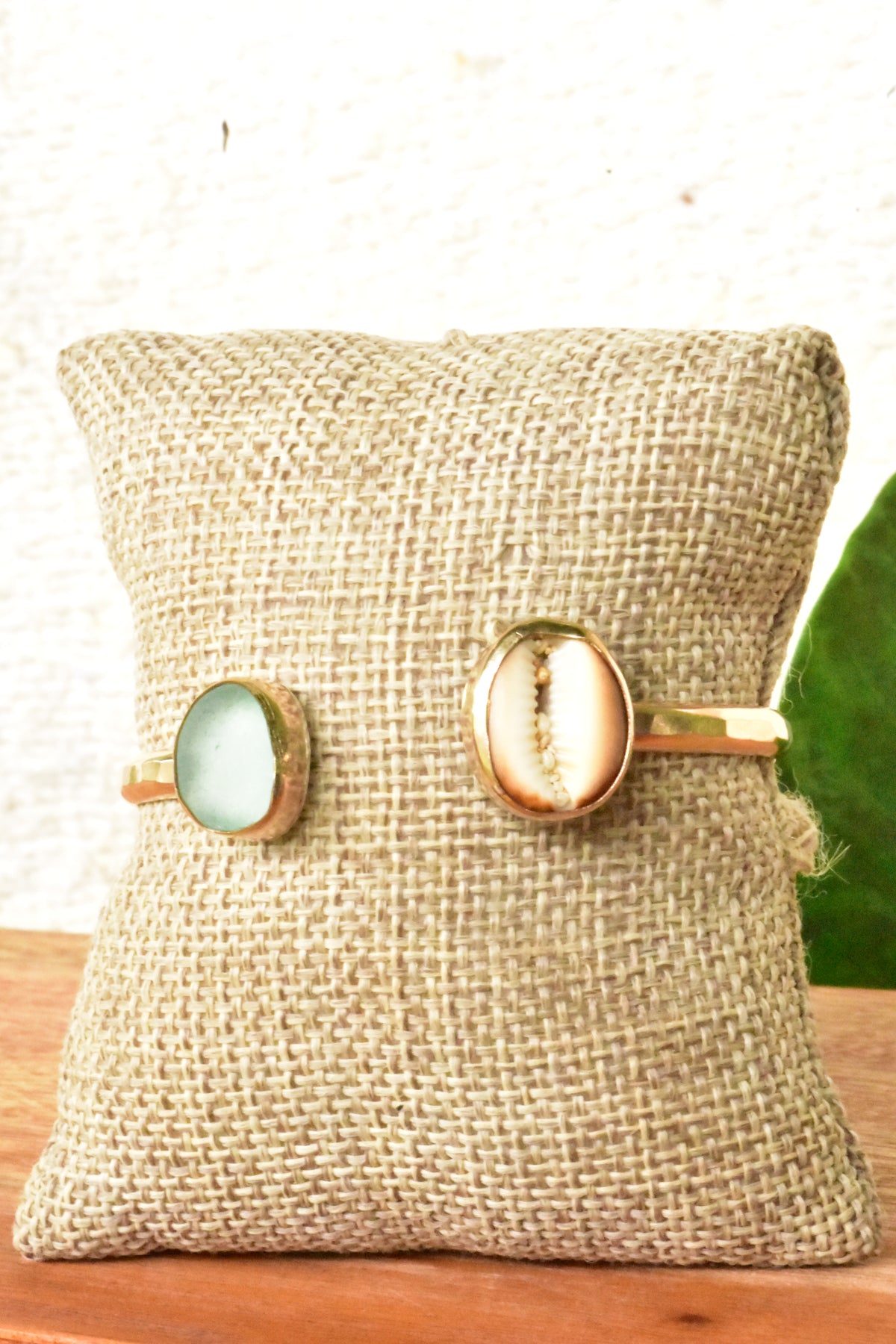 Cowrie Seaglass cuff