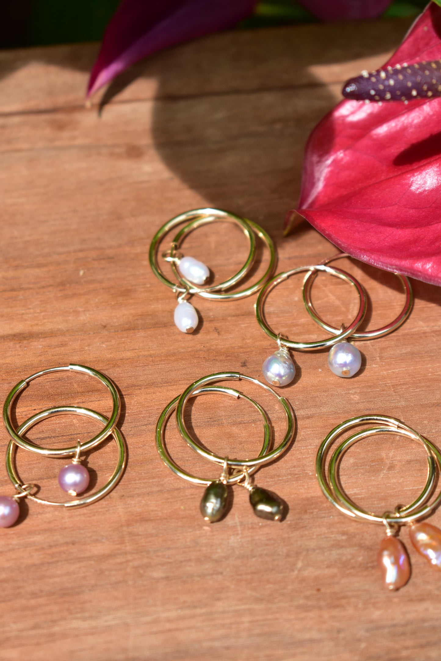 Endless charm hoops