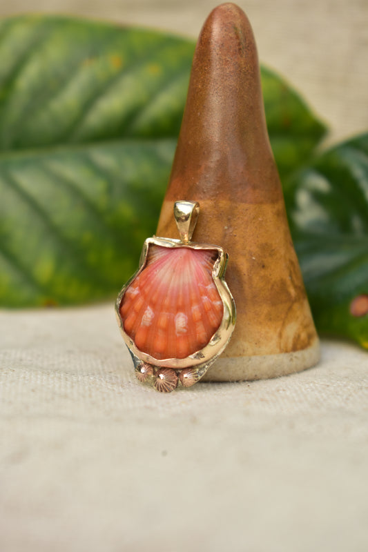 Sunrise shell pendant