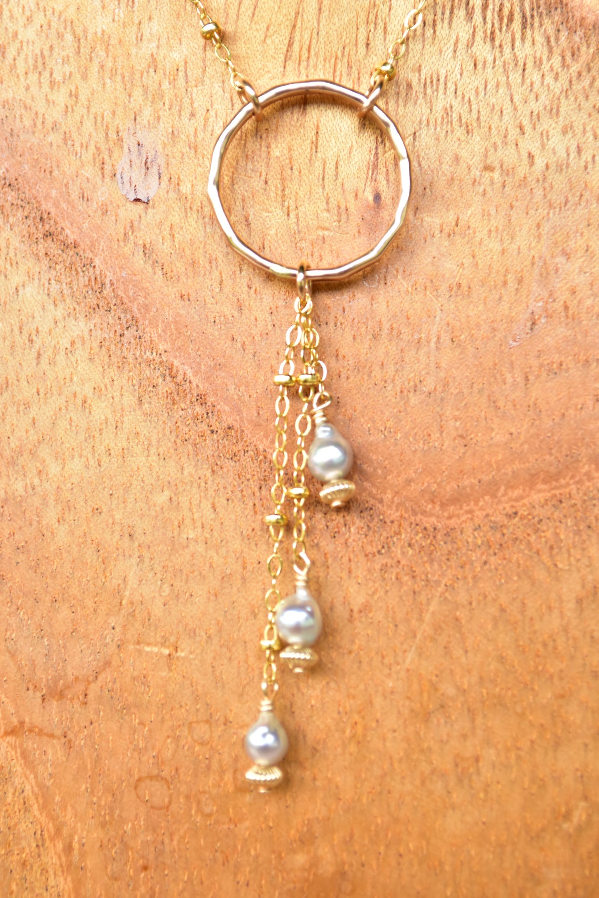 Triple Akoya necklace