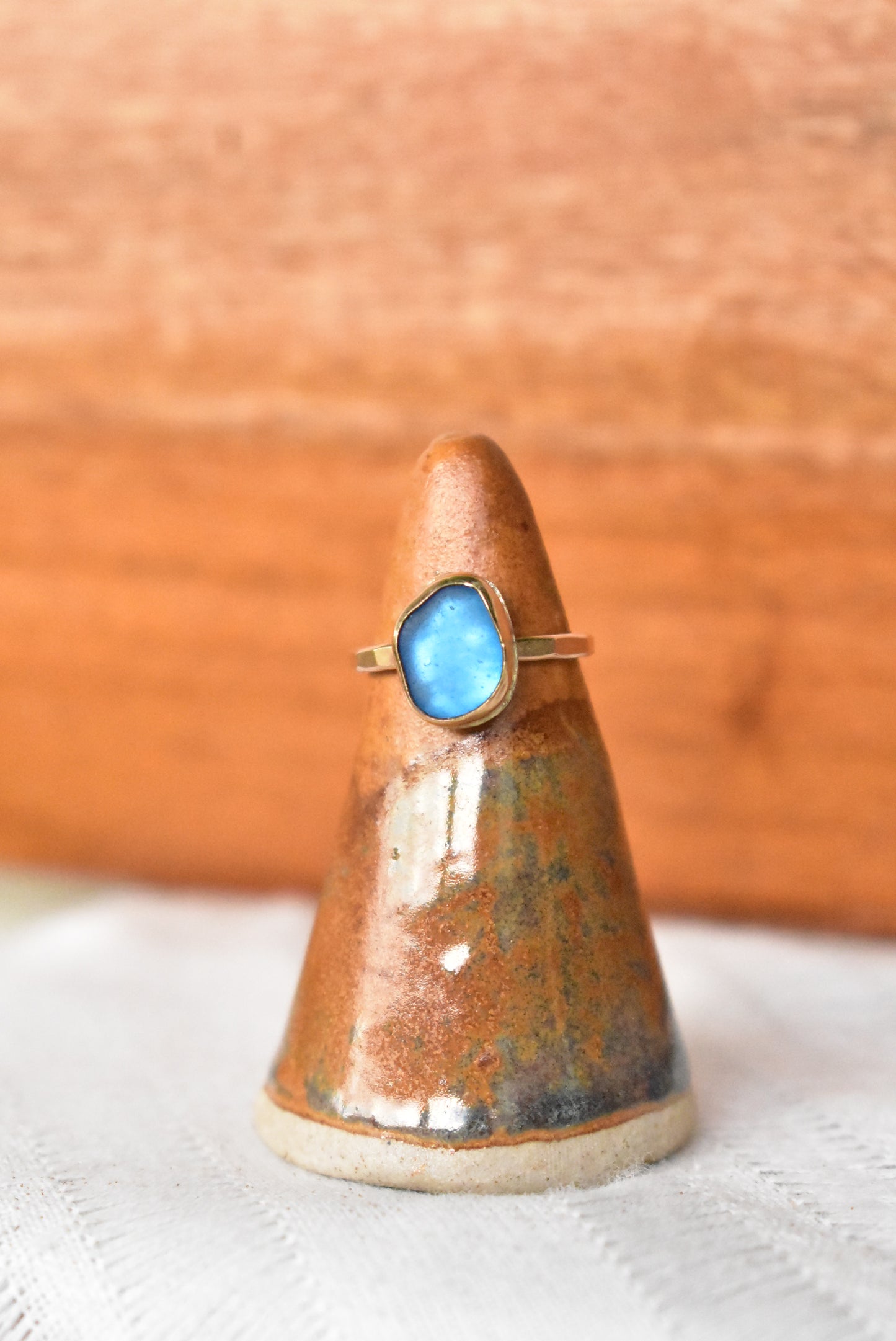 Simple seaglass rings