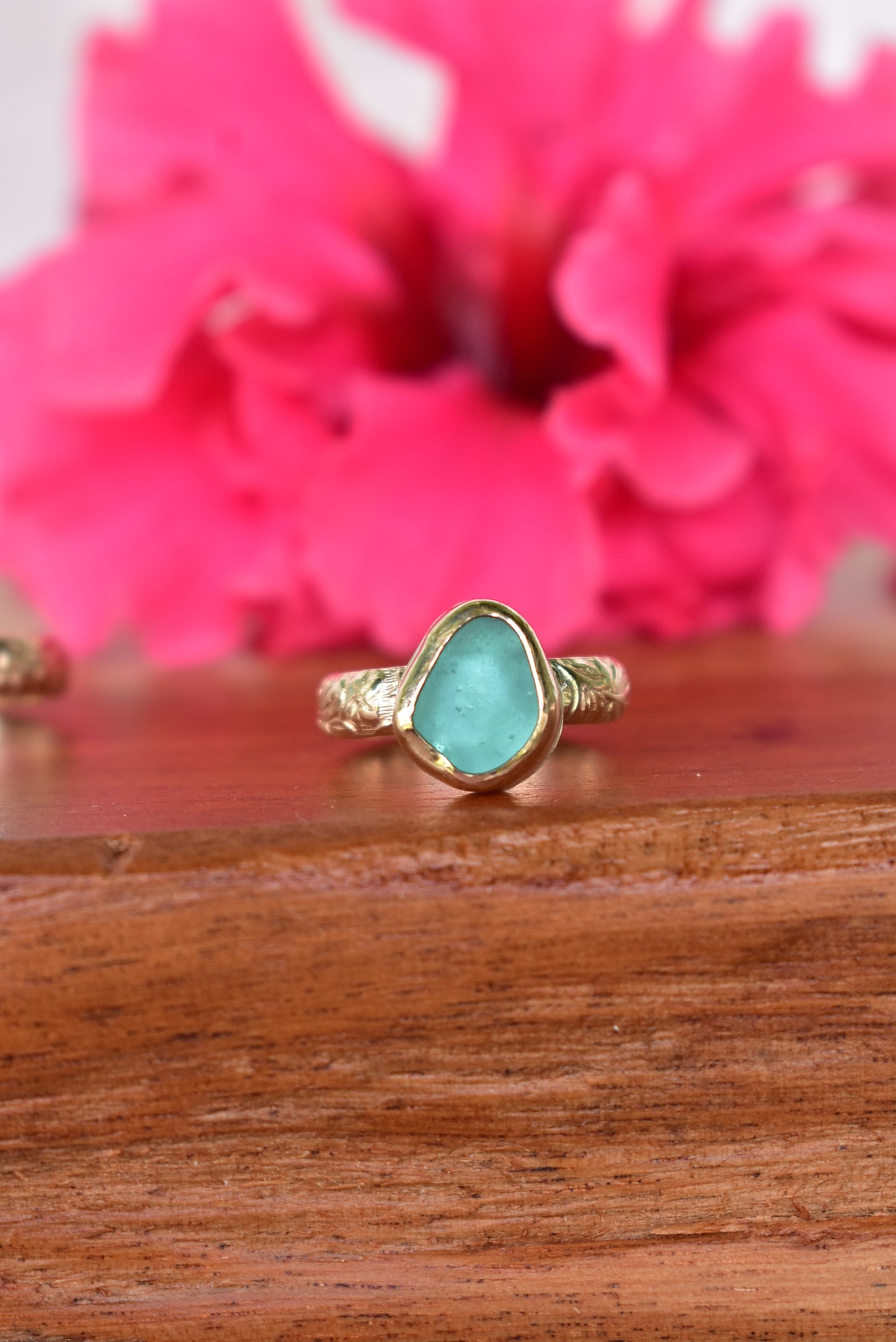 Seaglass heirloom ring