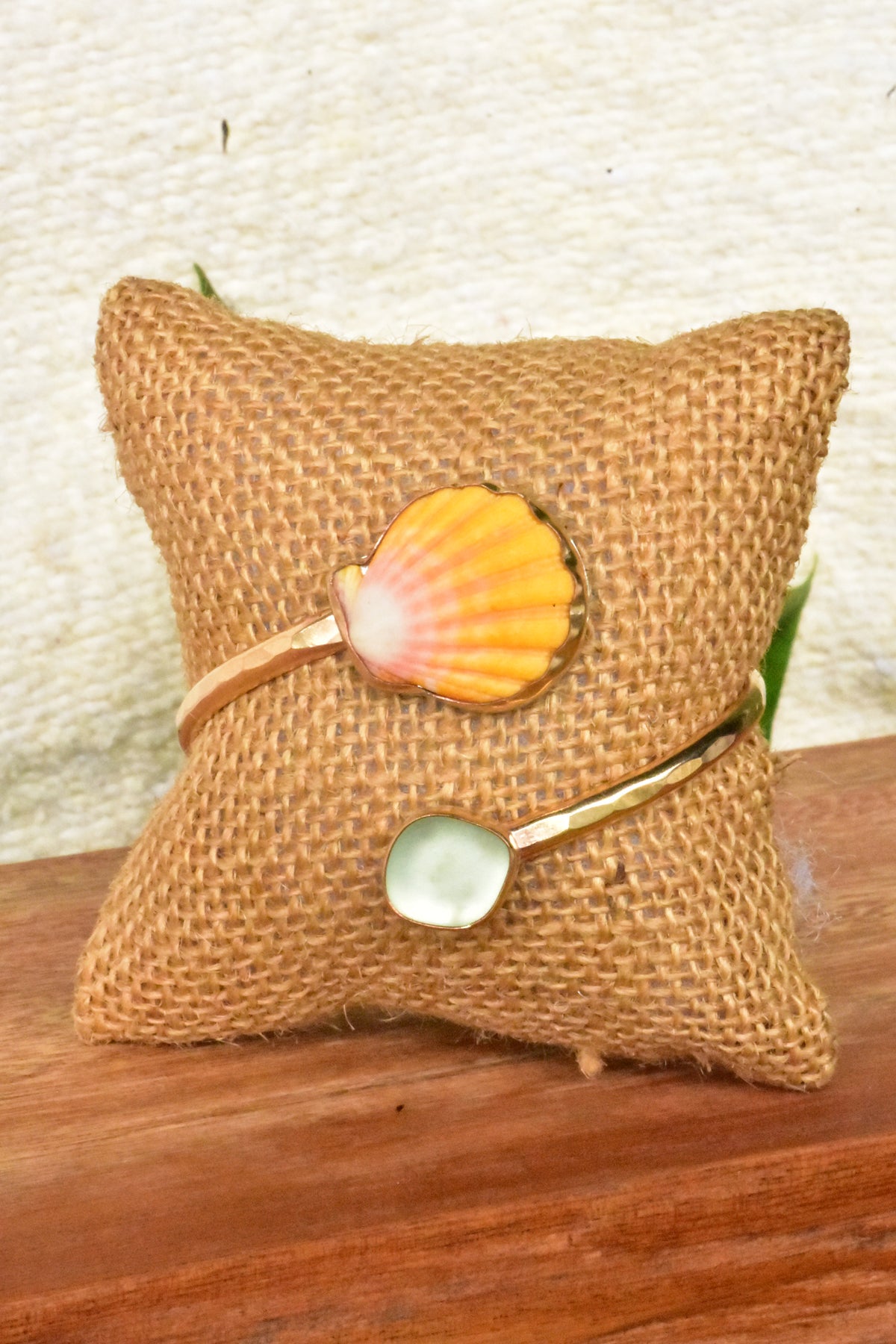 Sunrise seaglass twisted cuff