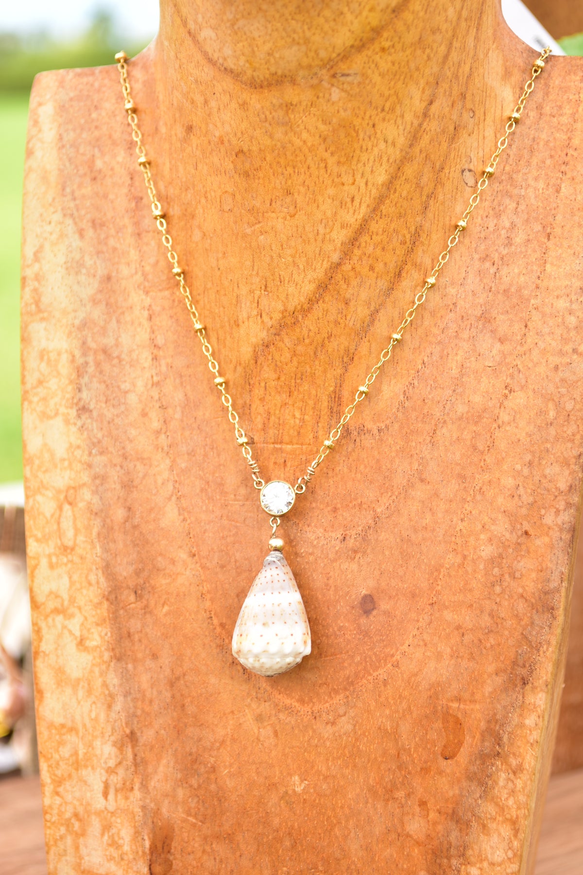 Cone shell necklace
