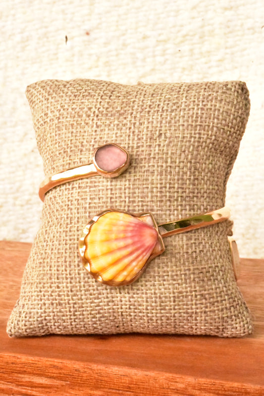 Sunrise seaglass twisted cuff