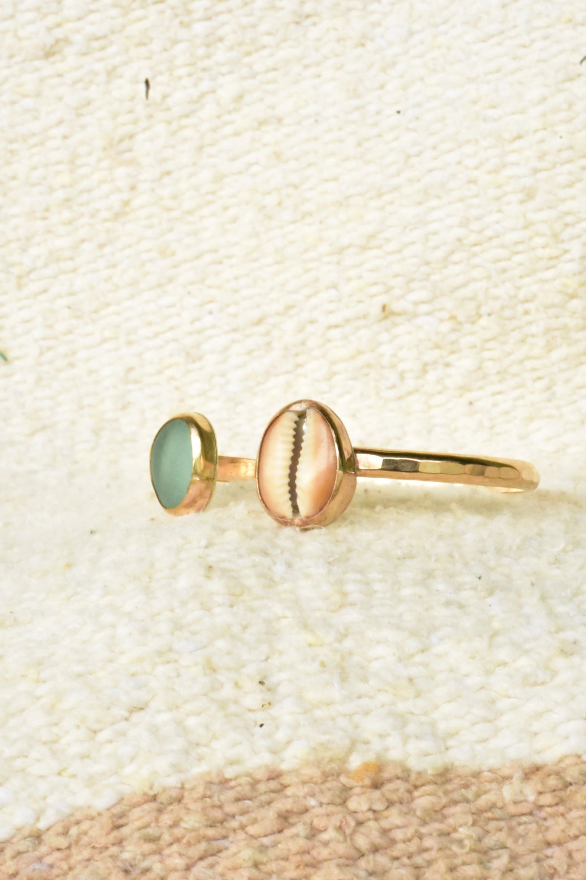 Cowrie Seaglass cuff