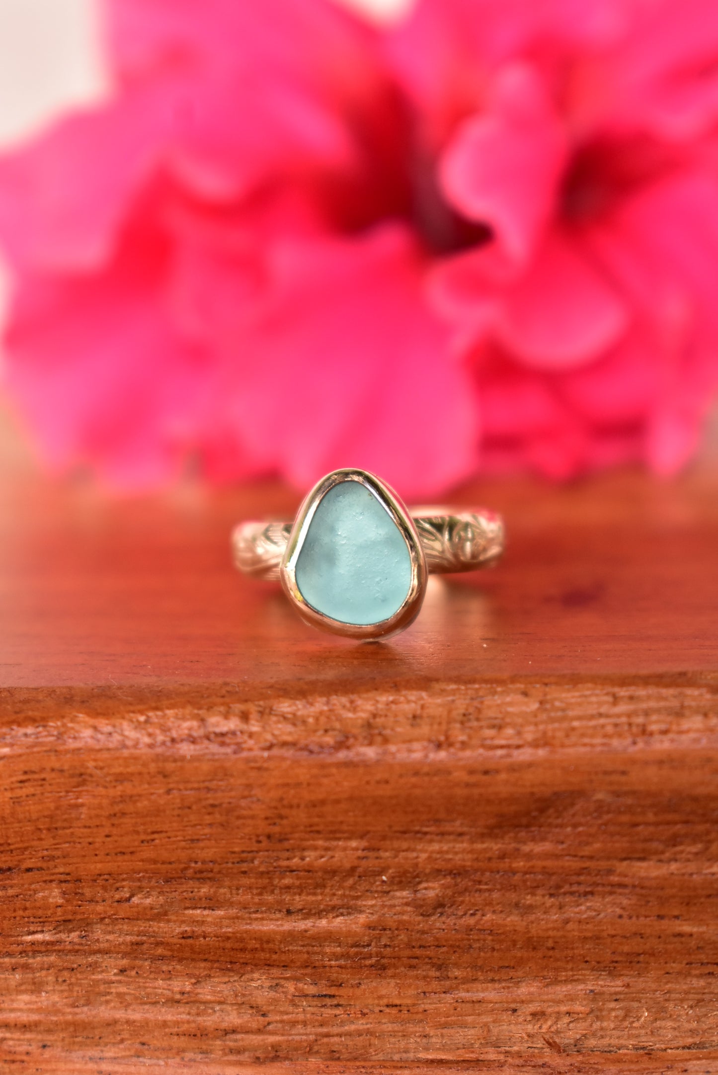 Seaglass heirloom rings