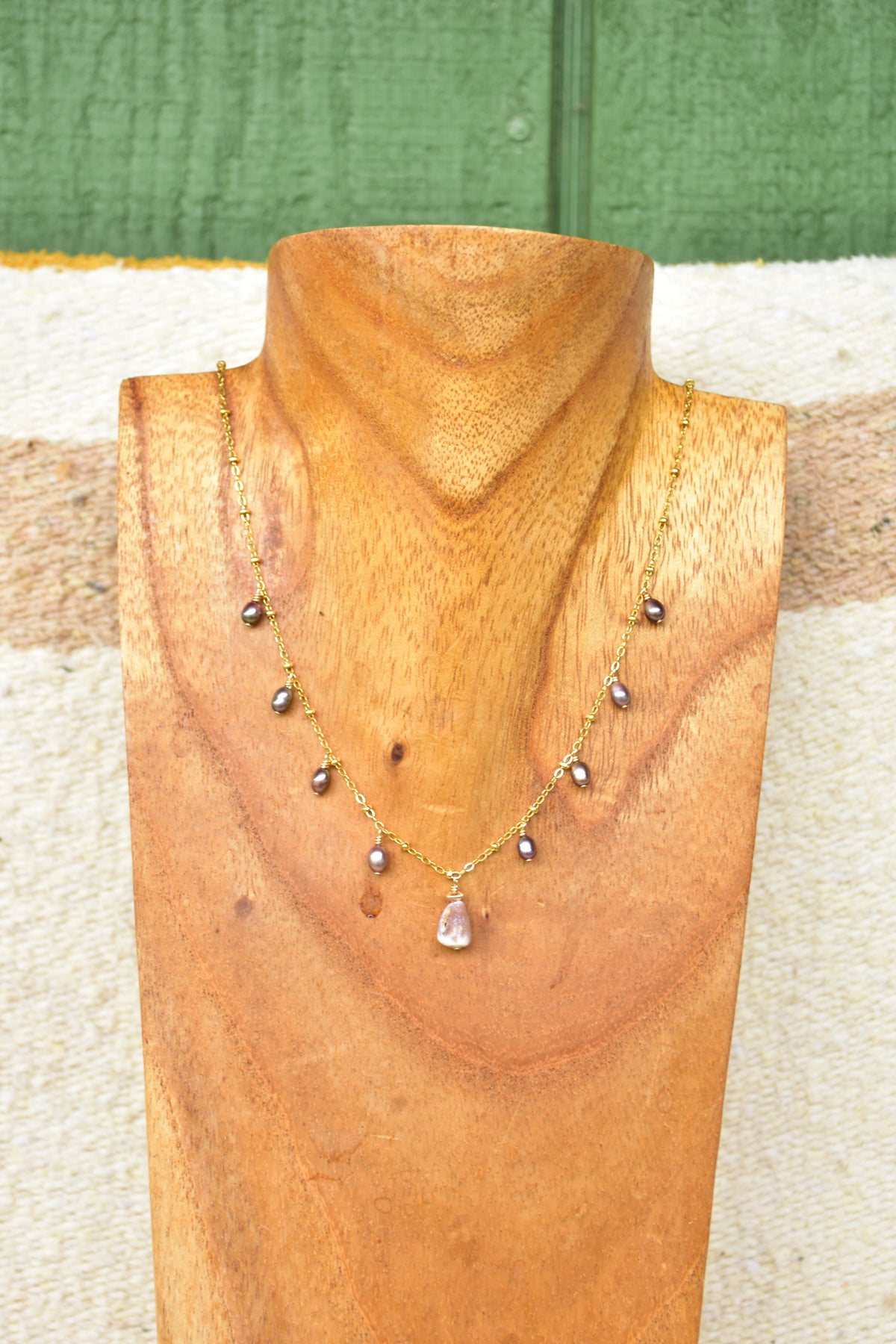 Cone shell pearl necklace