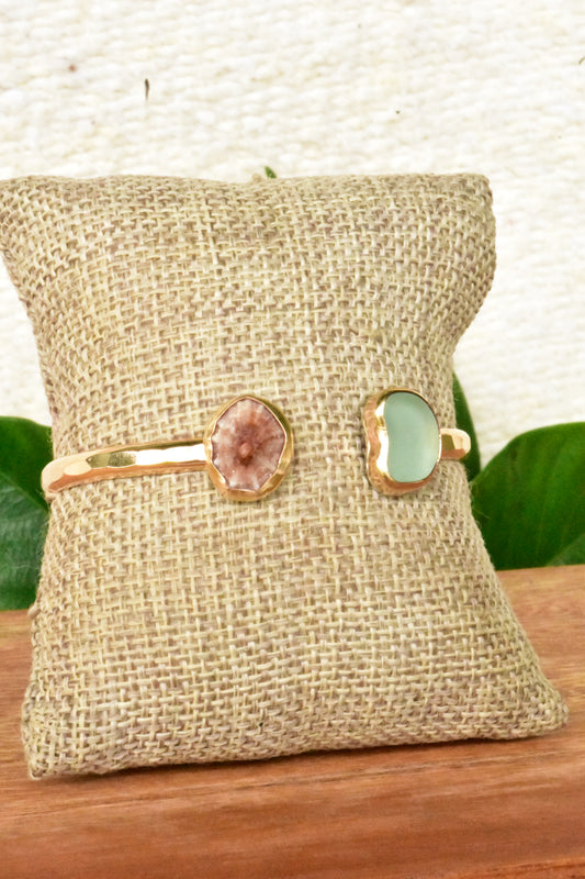 Opihi Seaglass cuff