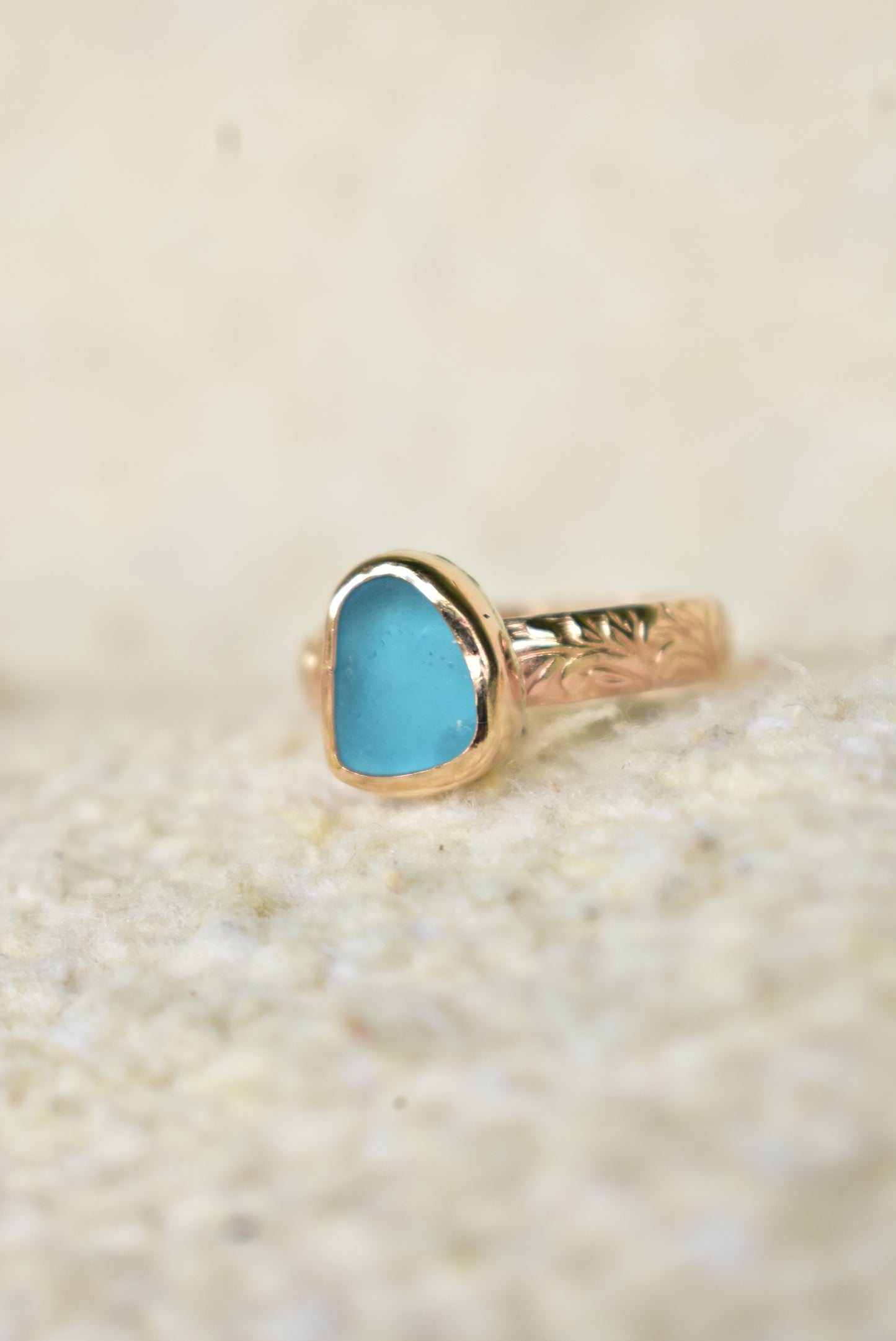 Heirloom sea glass ring