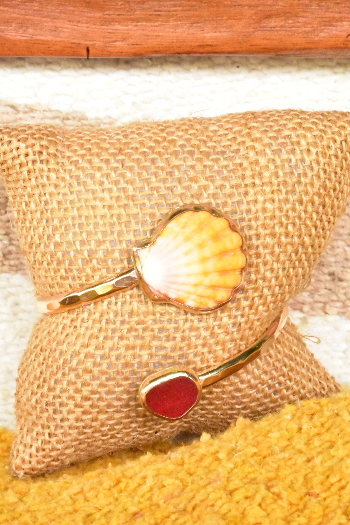 Sunrise seaglass twisted cuff