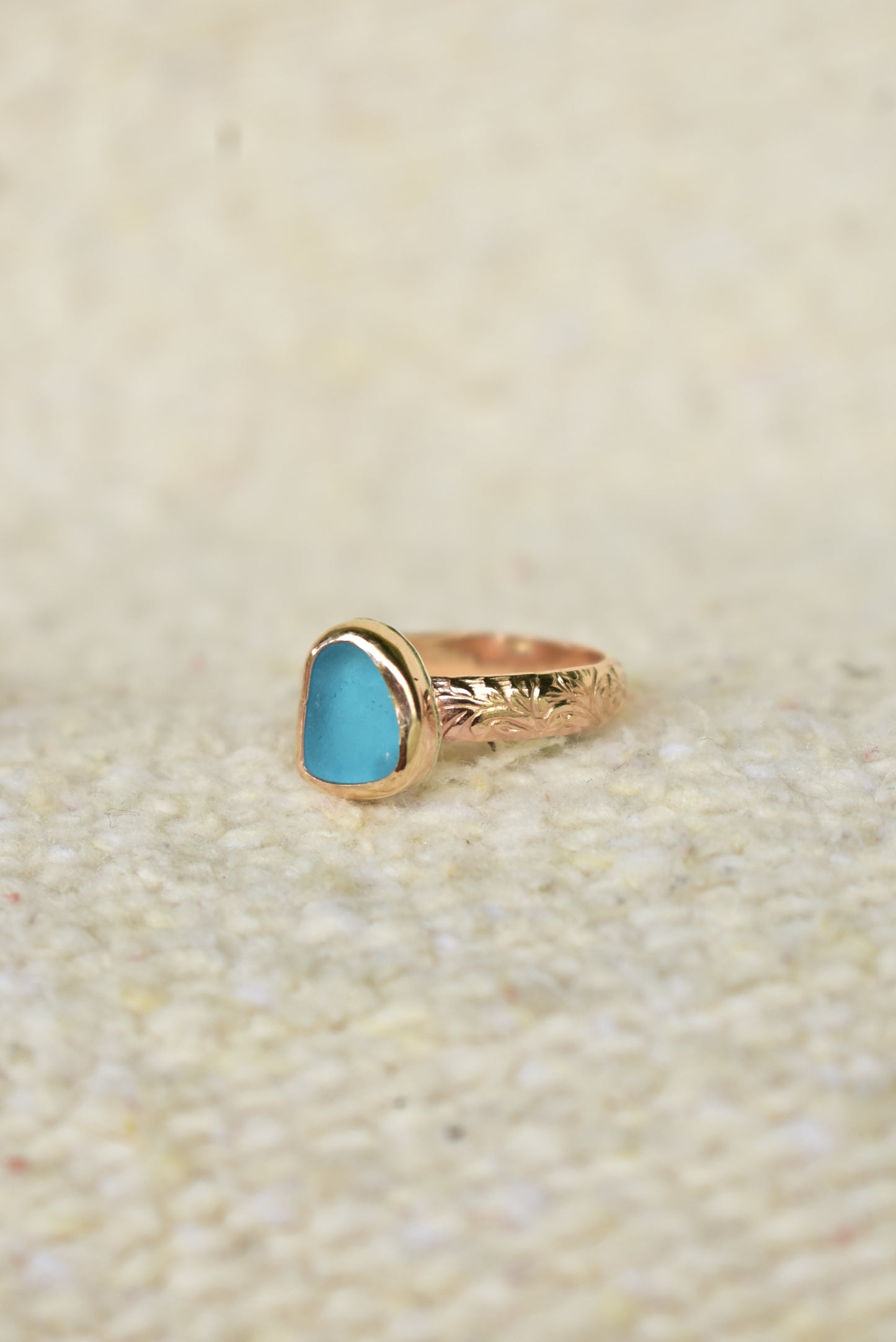 Heirloom sea glass ring