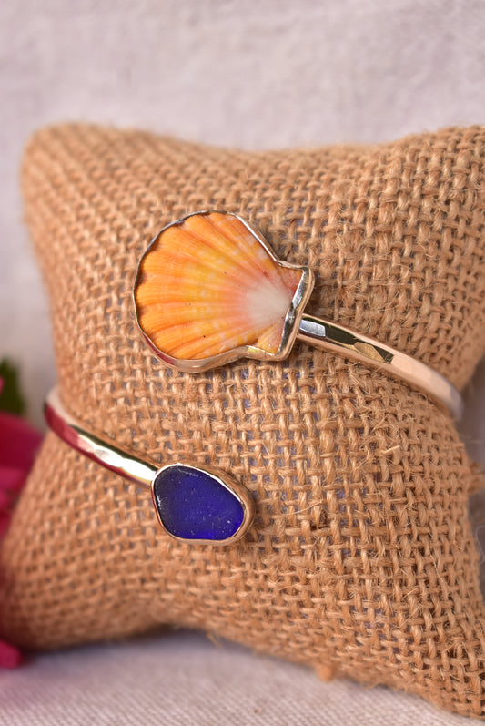 Sunrise X Seaglass cuff