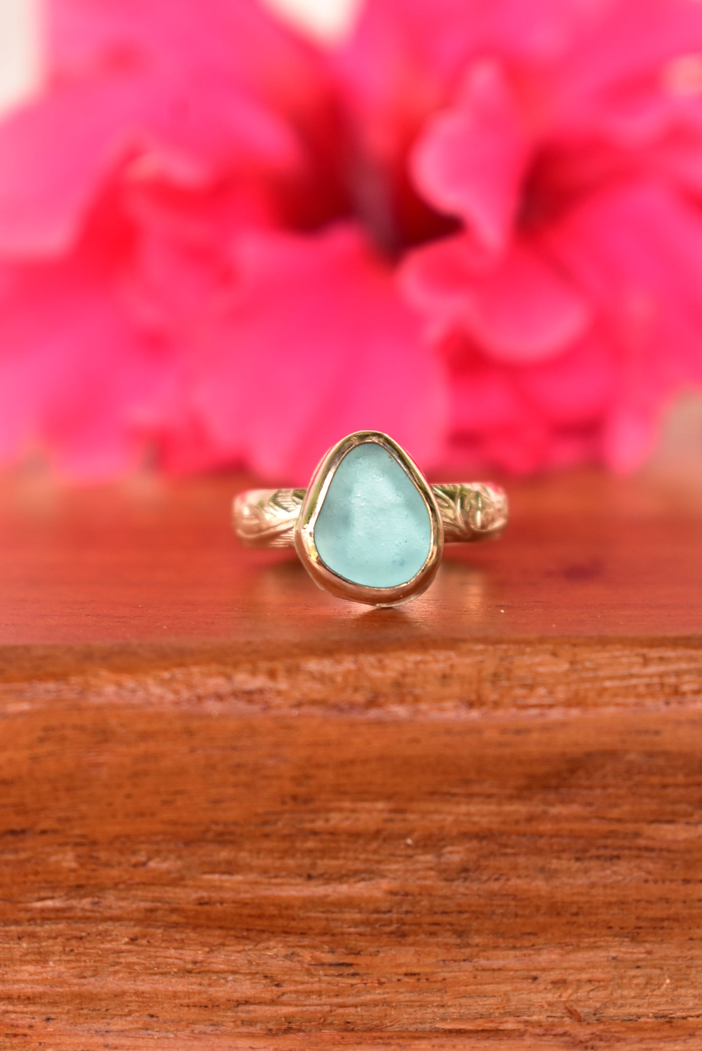 Seaglass heirloom rings