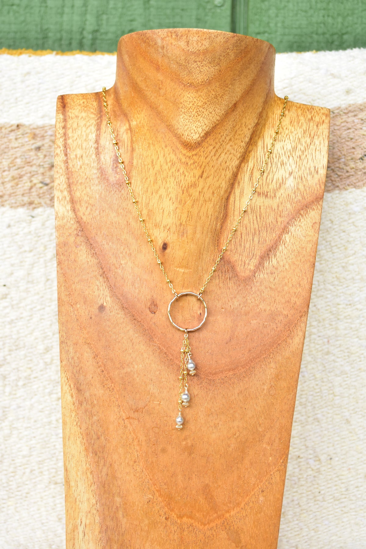 Triple Akoya necklace