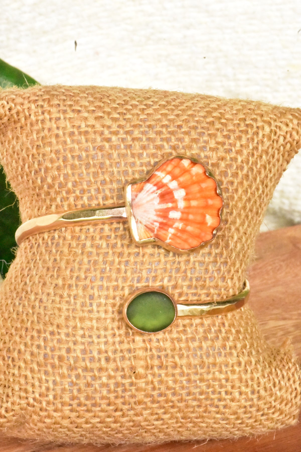 Sunrise seaglass twisted cuff