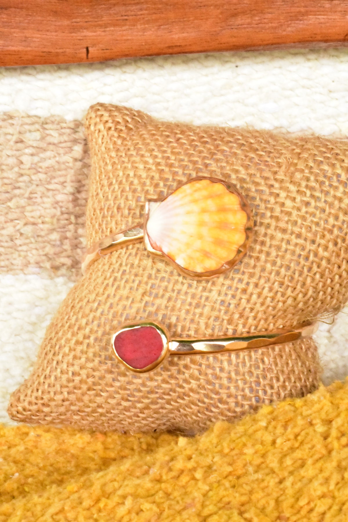 Sunrise seaglass twisted cuff