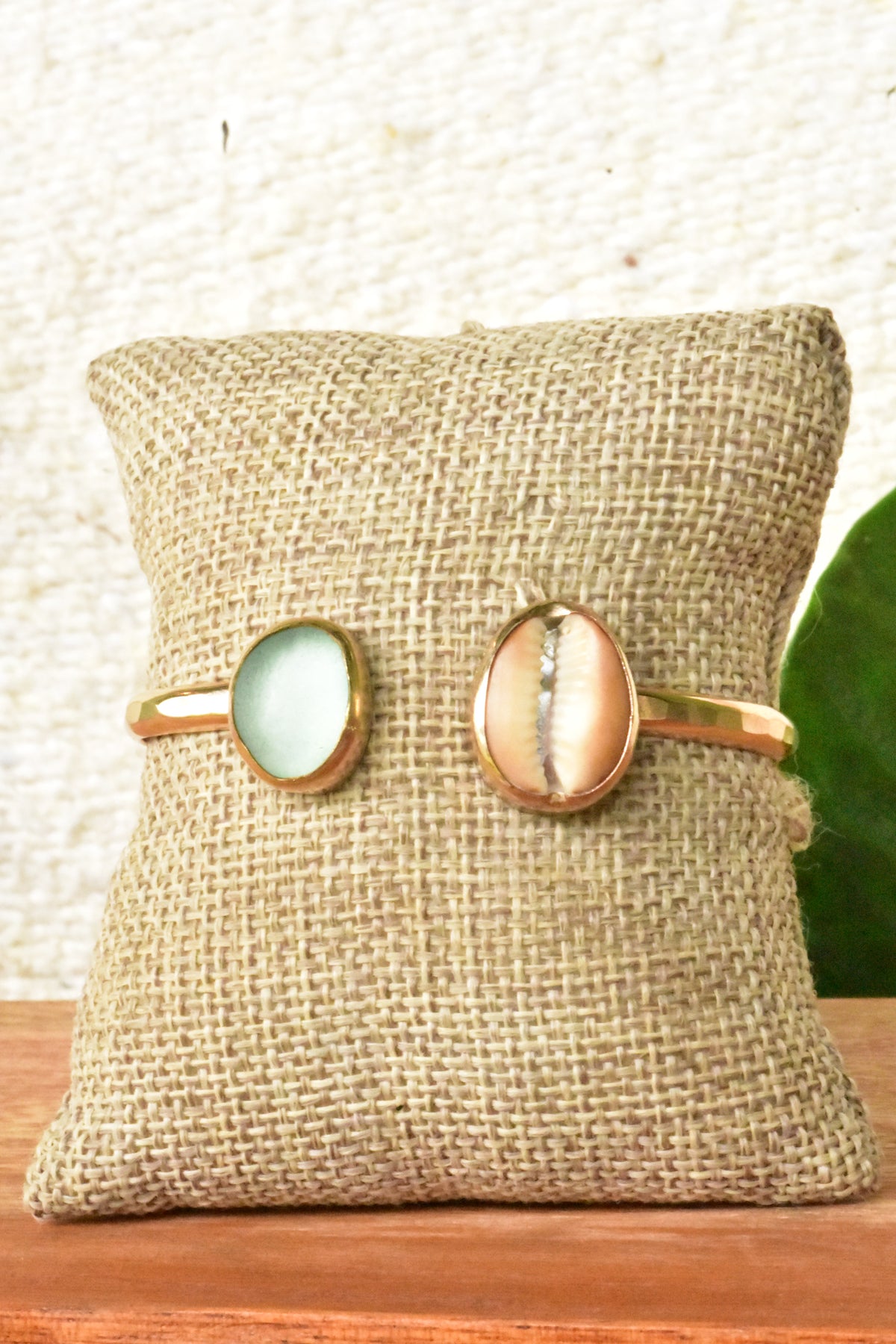 Cowrie Seaglass cuff