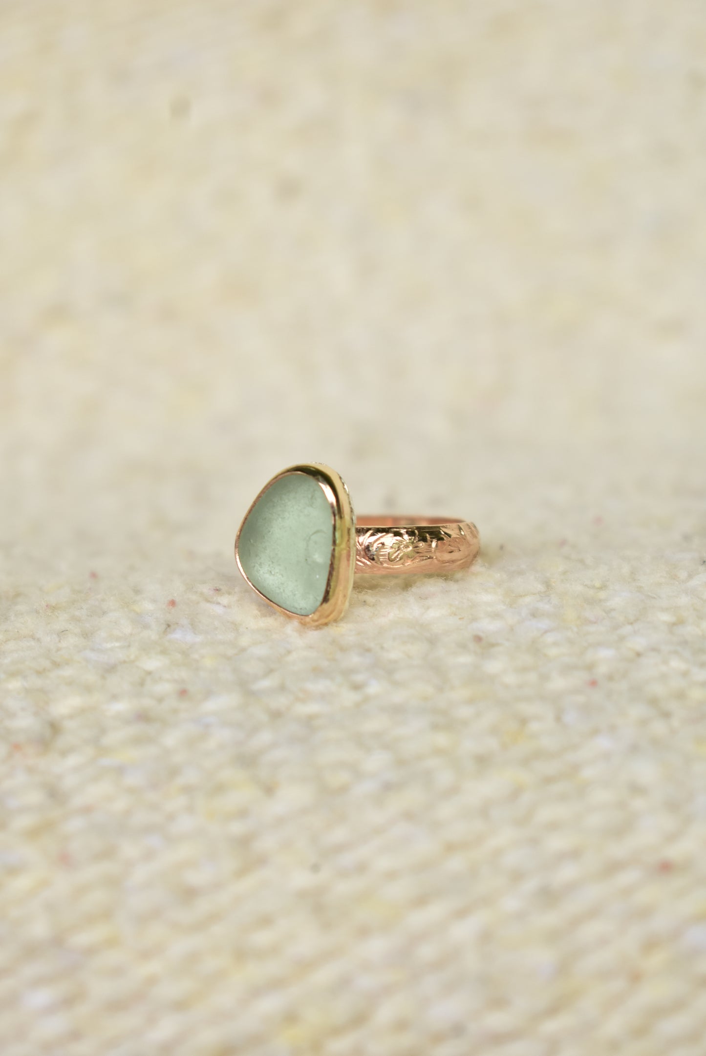 Heirloom sea glass ring