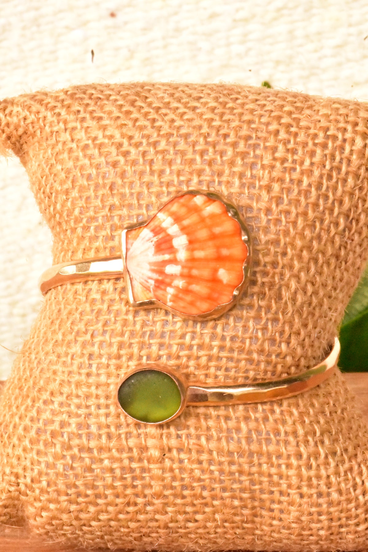 Sunrise seaglass twisted cuff