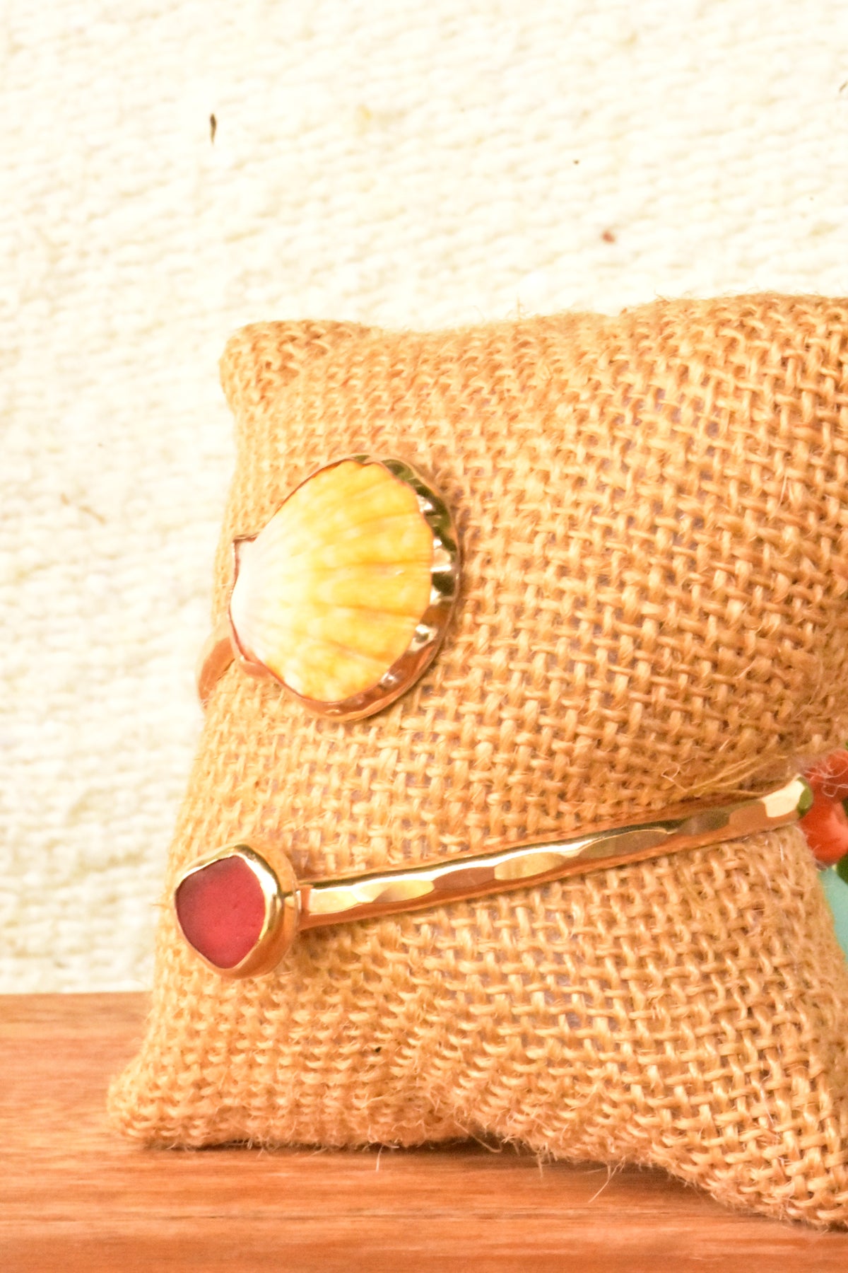 Sunrise seaglass twisted cuff