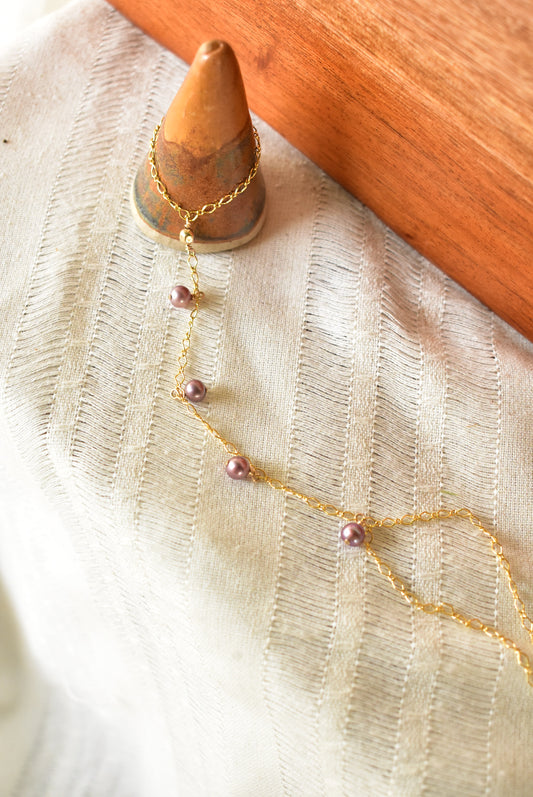 Pink edison and chain