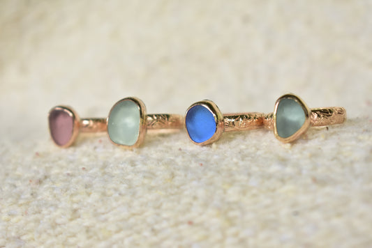 Heirloom Seaglass ring