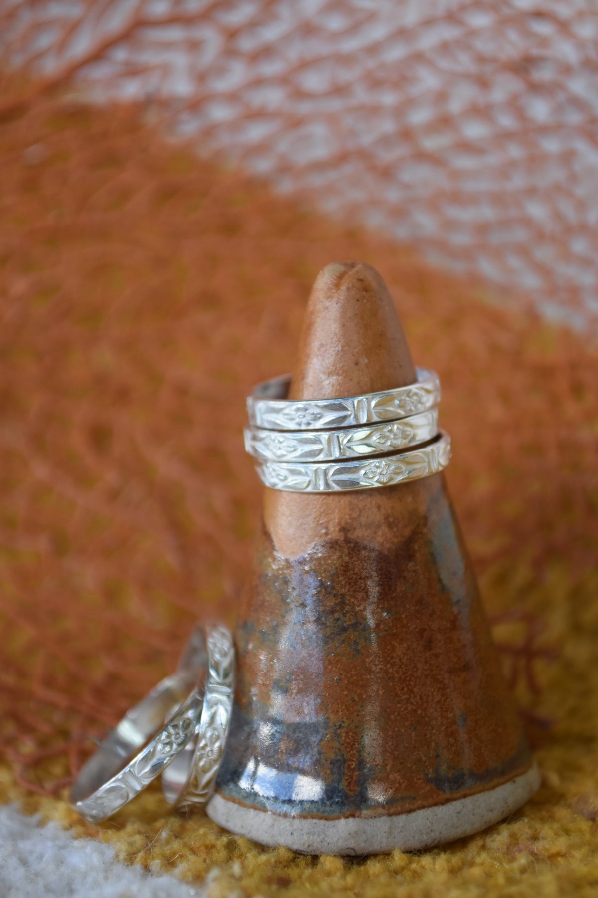 SS floral ring