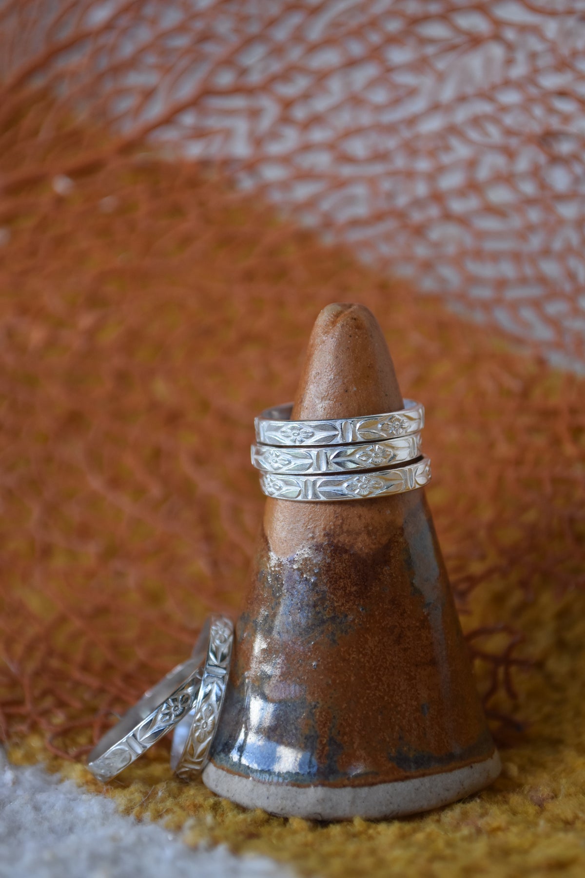 SS floral ring
