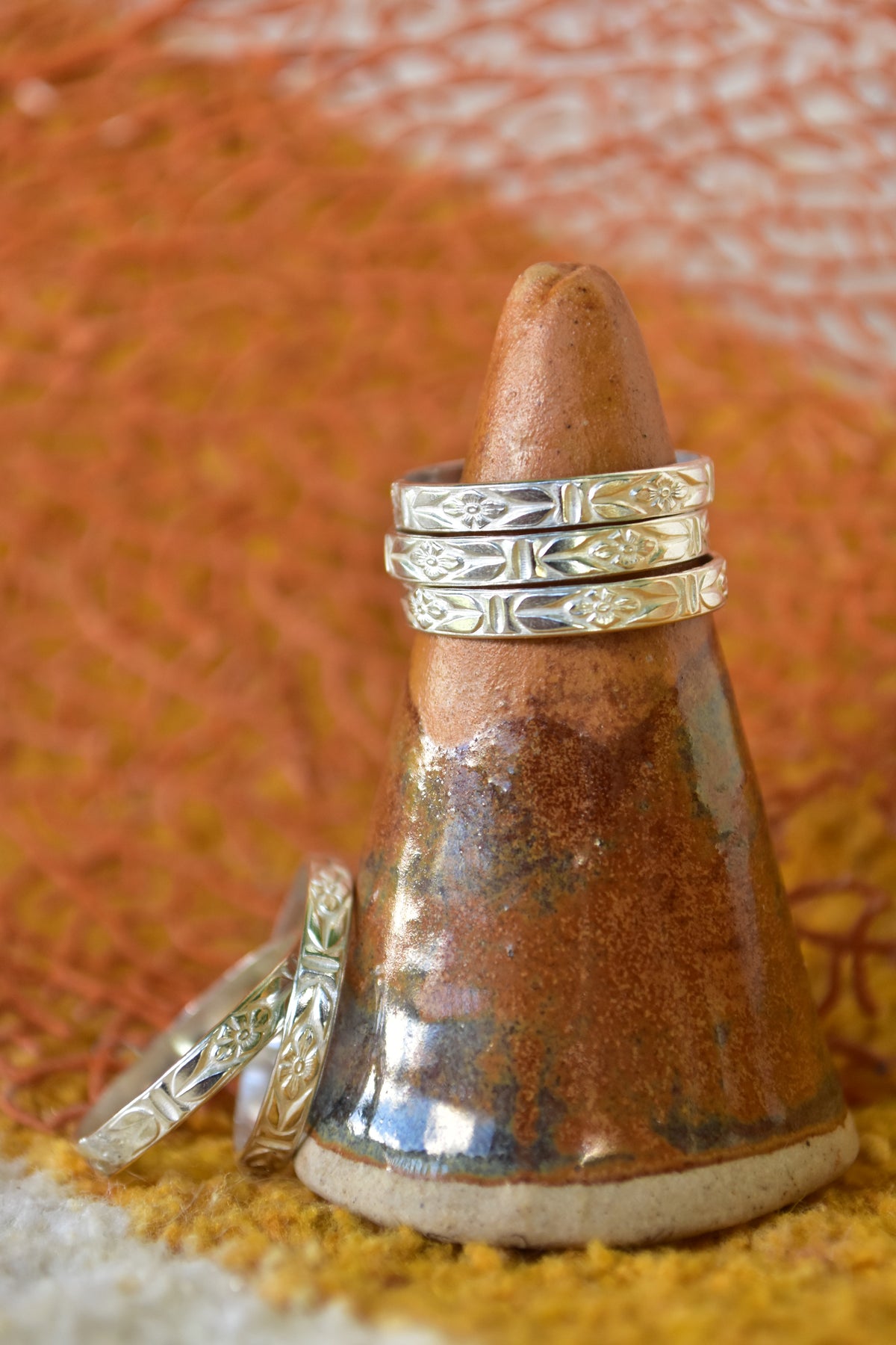 SS floral ring