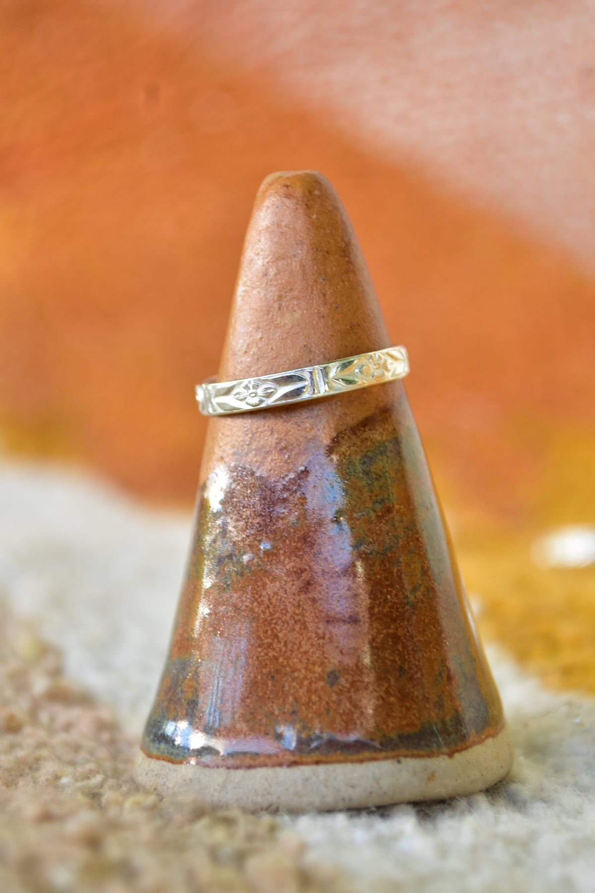 SS floral ring