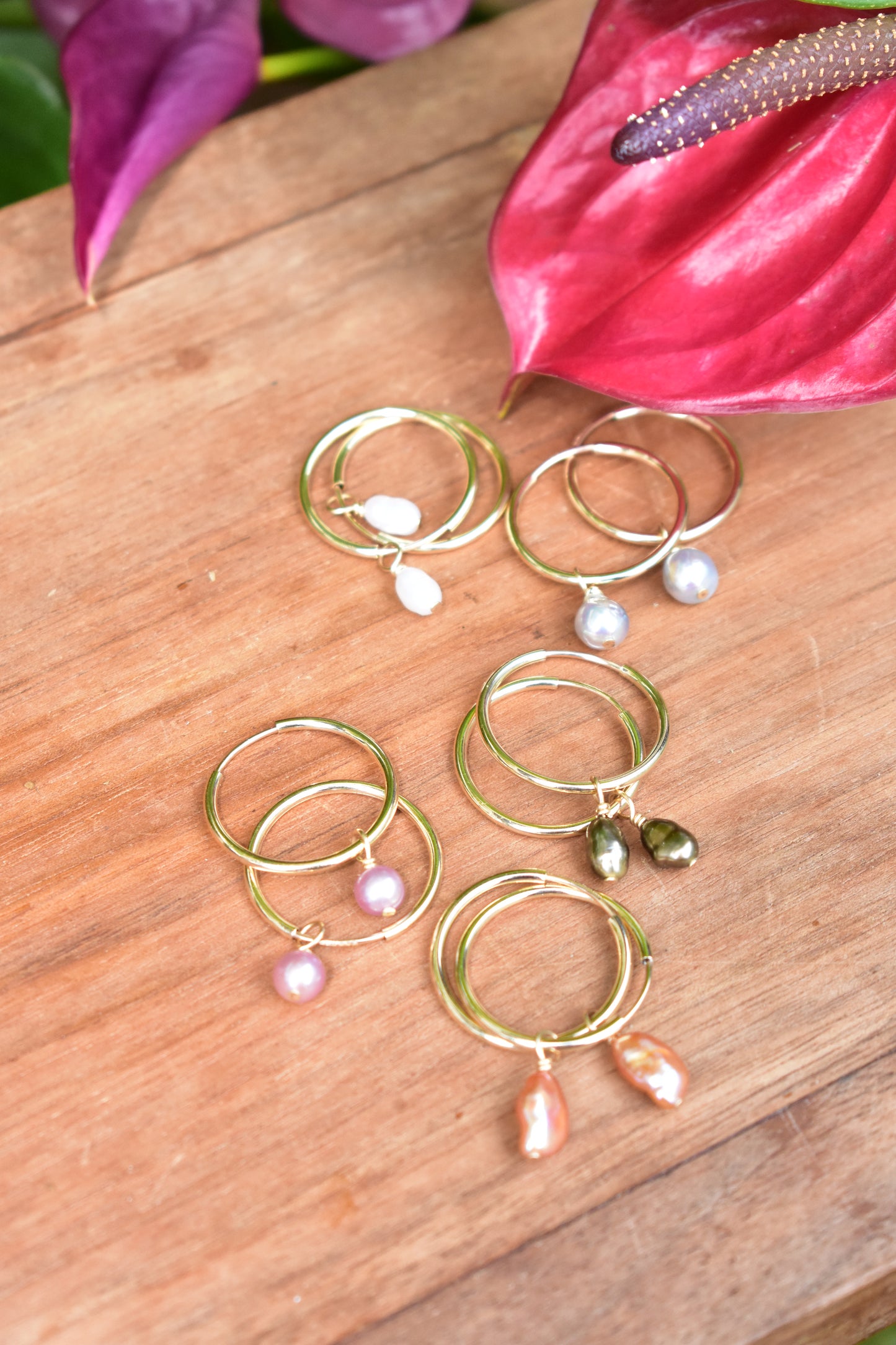 Endless charm hoops