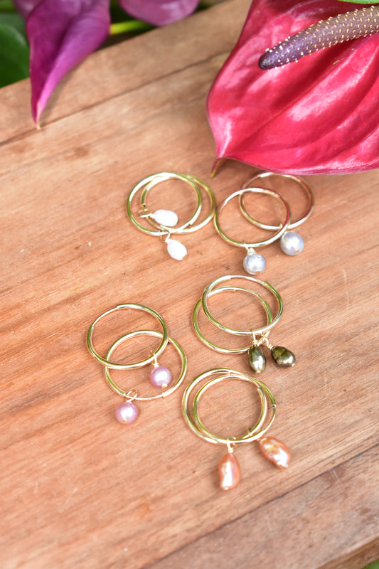 Endless charm hoops