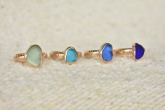 Heirloom sea glass ring