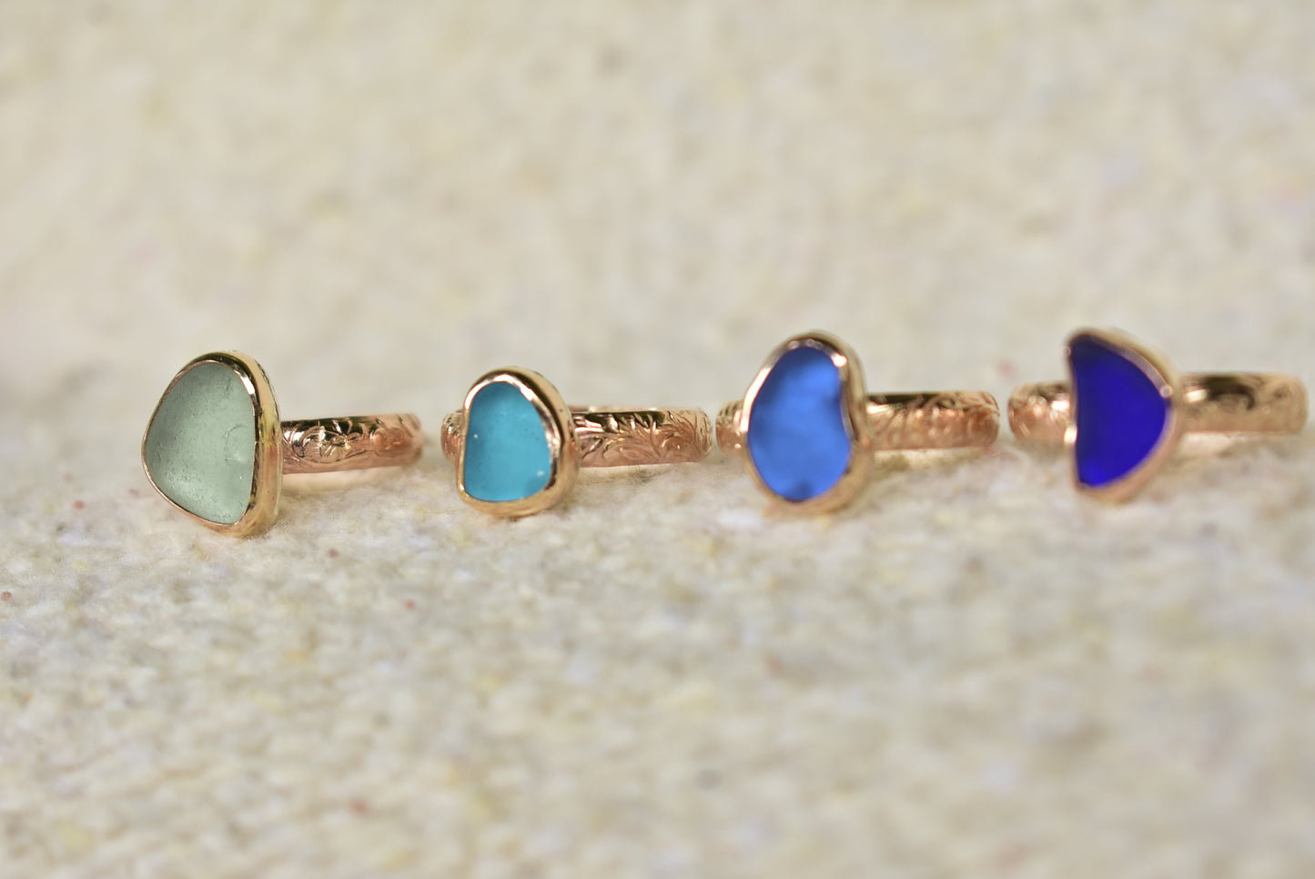 Heirloom sea glass ring