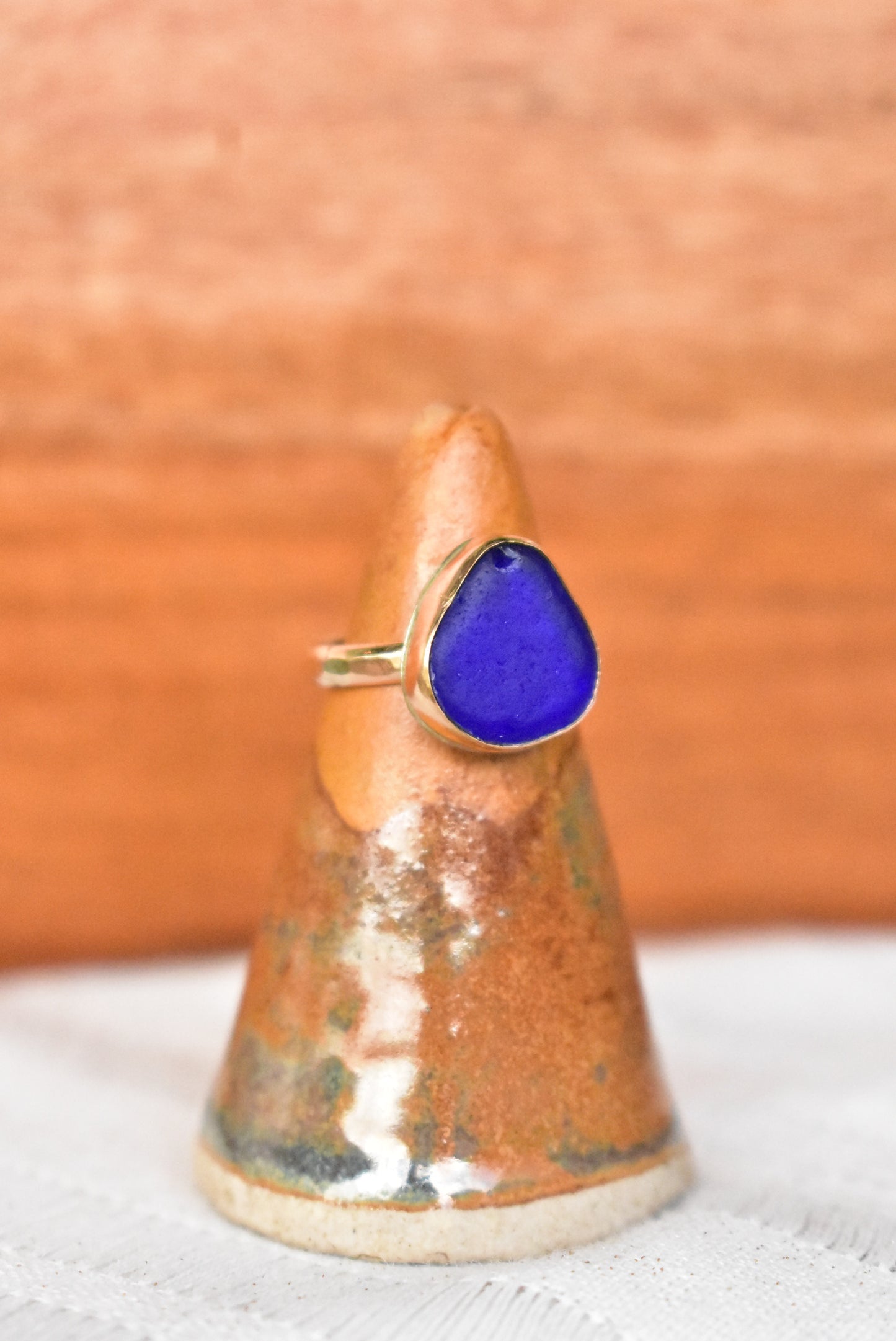 Simple seaglass rings