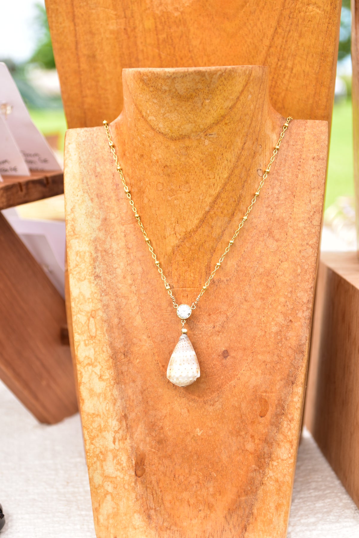 Cone shell necklace